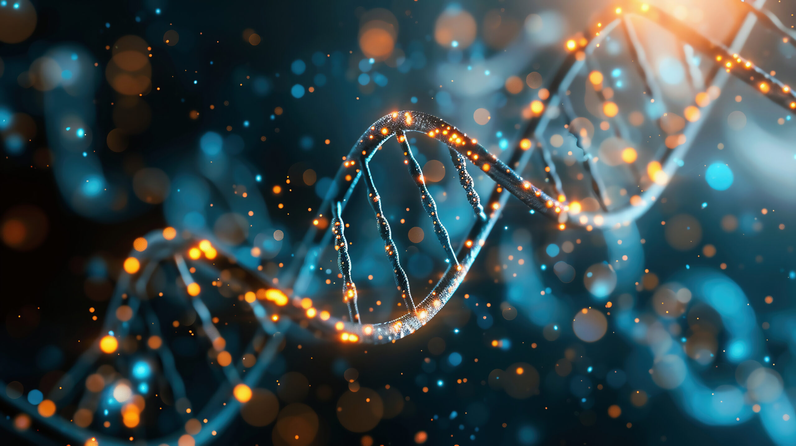 genetic research and biotech science concept